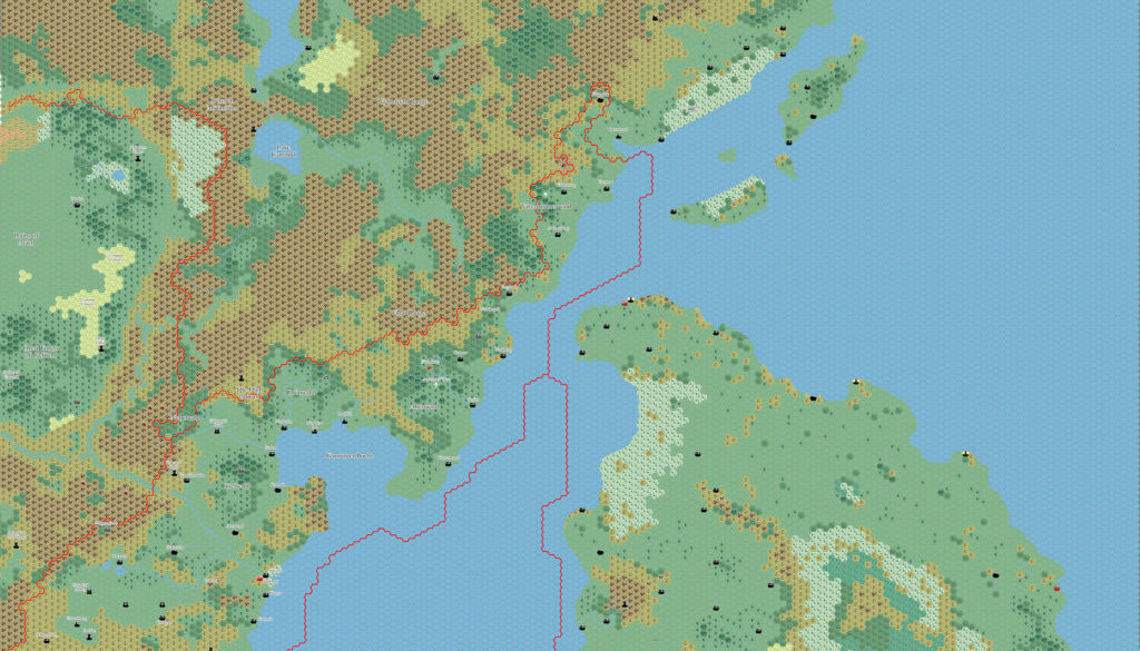 Norwold South, 8 miles per hex by Thibault Sarlat, January 2005