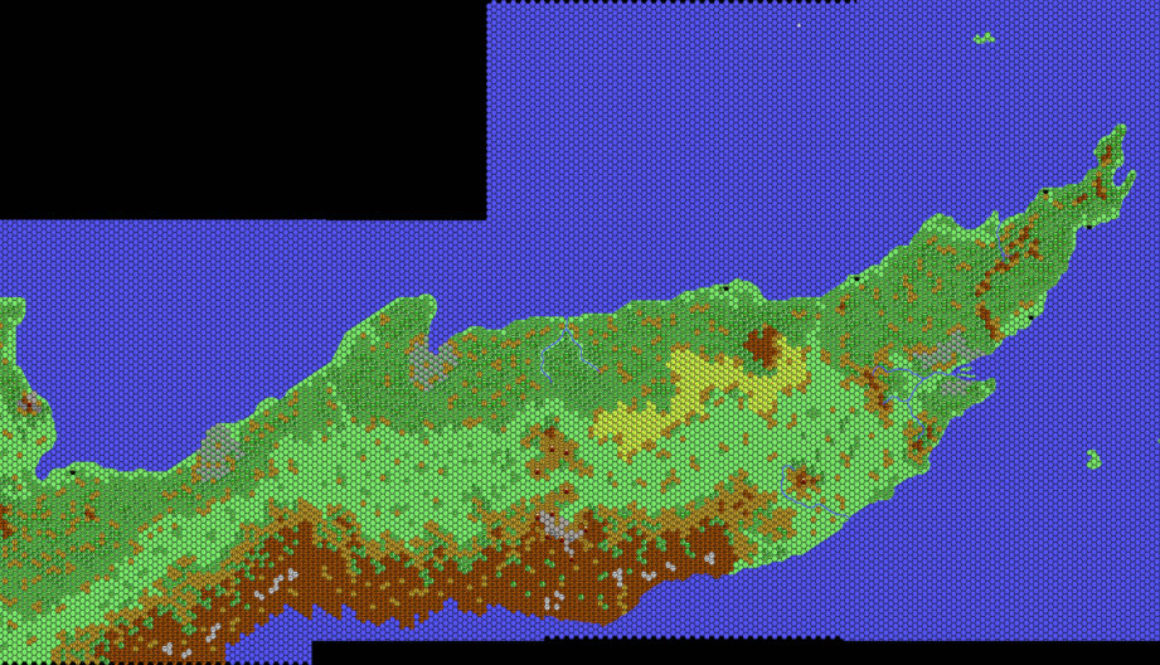 Vulcania, 24 miles per hex by Thibault Sarlat, January 2002