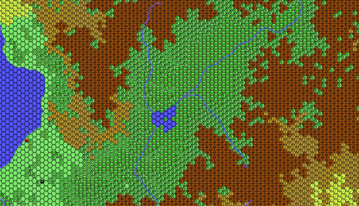 Calengaer area, 24 miles per hex by Thibault Sarlat, April 2002