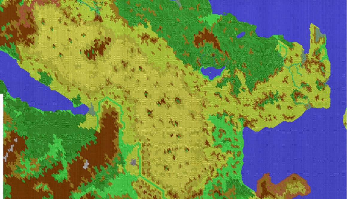 Eastern Davania, 8 miles per hex by Thibault Sarlat, May 2004