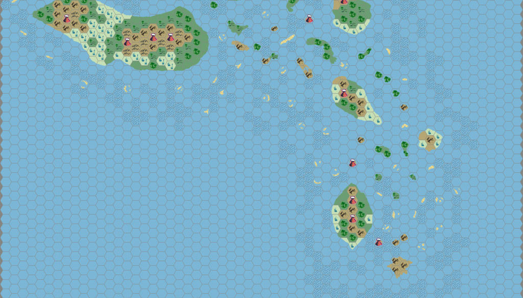 Isles of Steam, 8 miles per hex by Thibault Sarlat, December 2003