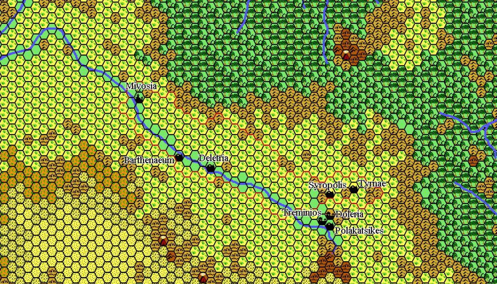 Mivosia 1018 AC, 24 miles per hex by Thibault Sarlat, October 2002