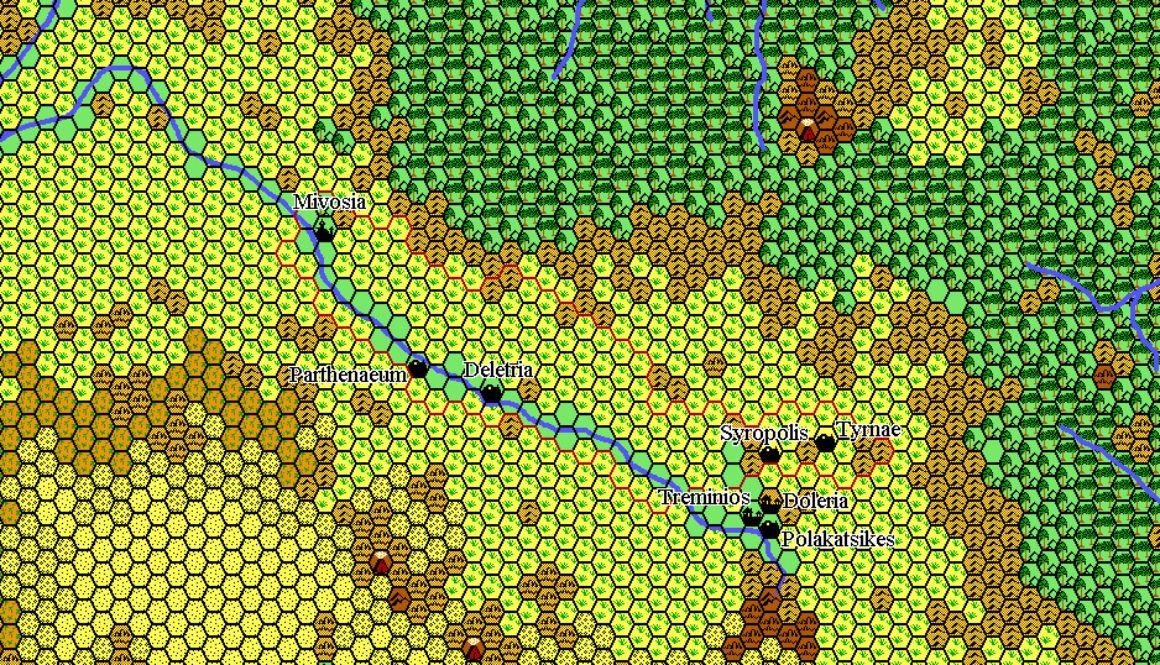 Mivosia 1018 AC, 24 miles per hex by Thibault Sarlat, October 2002