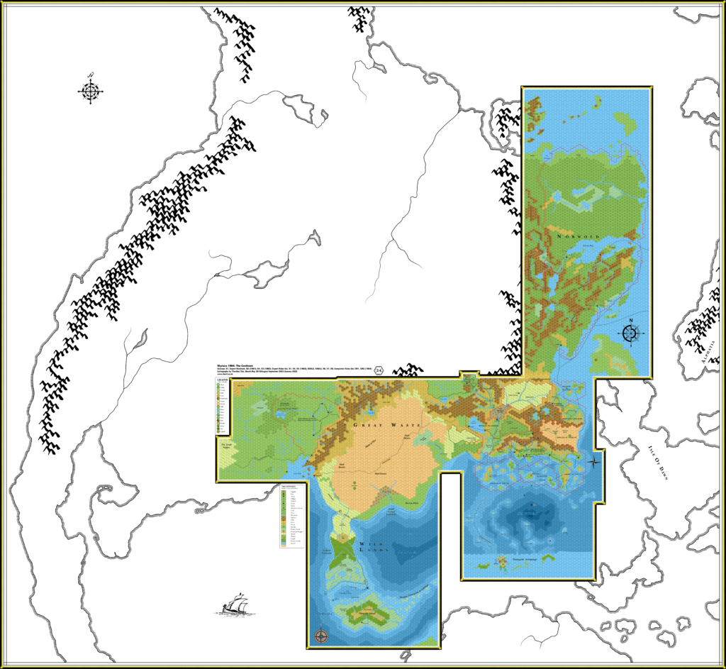 Brun, 24 miles per hex (1984)