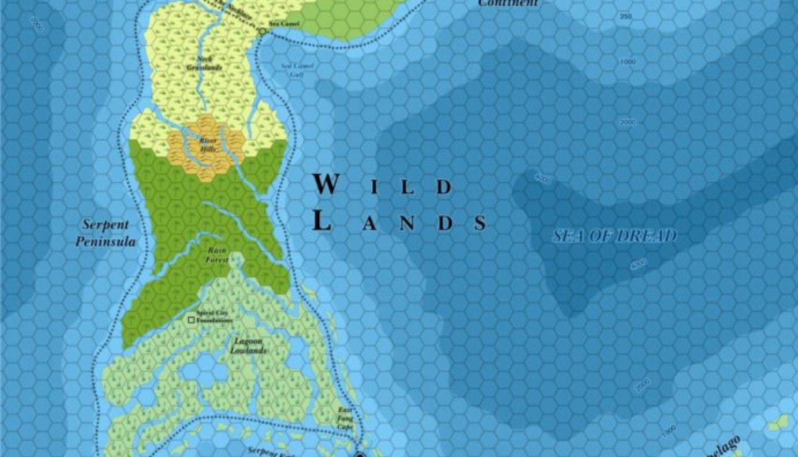 Serpent Peninsula, 24 miles per hex (1984)