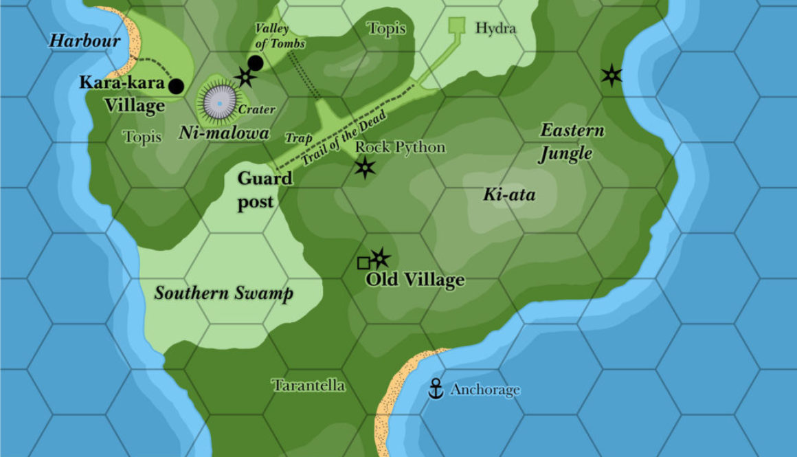 Teki-nura-ria, 0.5 miles per hex (1984)