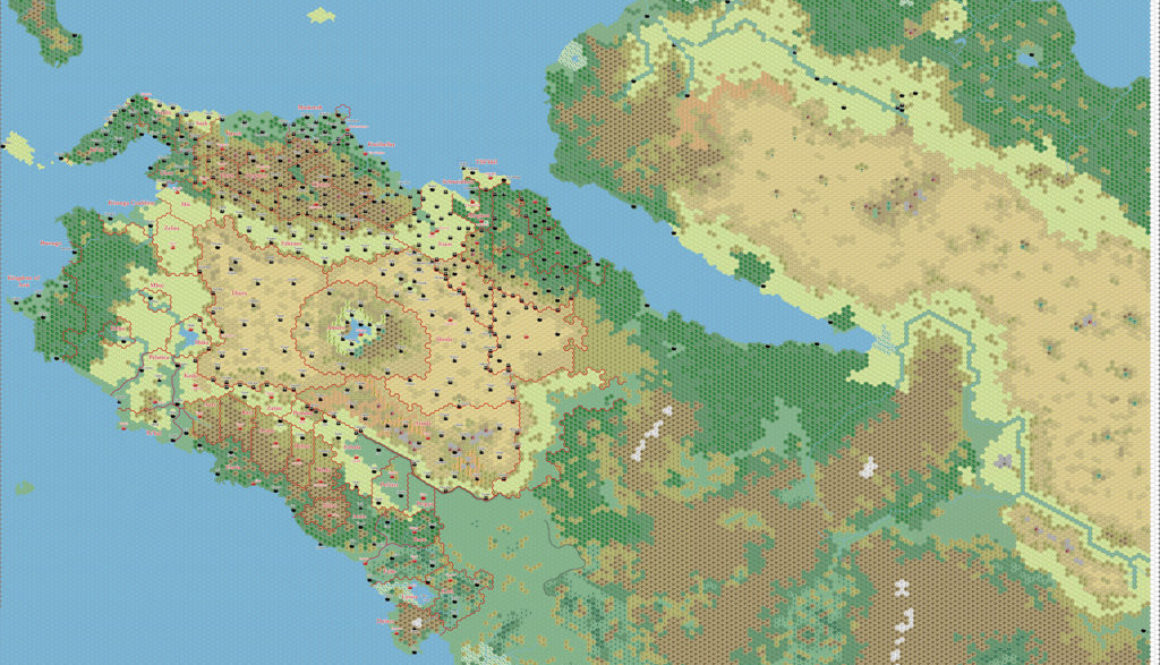 Western Davania, 24 miles per hex by Thibault Sarlat, March 2007