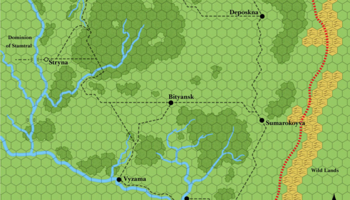 Dominion of Vyolstagrad, 2 miles per hex (1985)