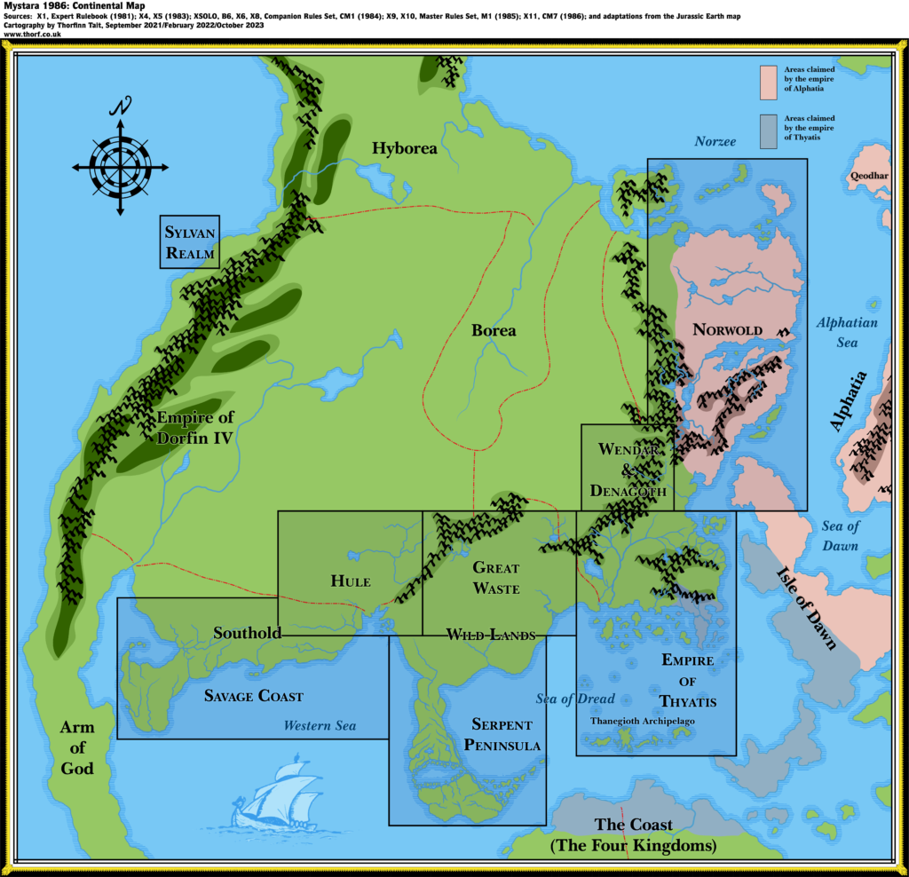 Brun Continental Map (1986)