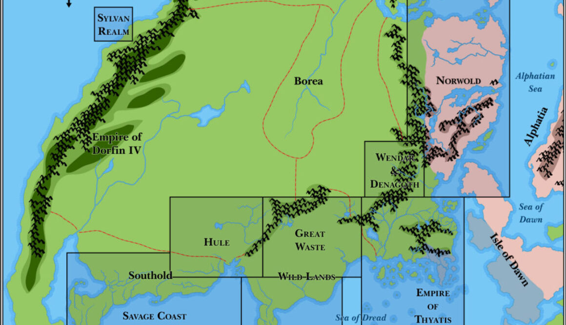 Brun Continental Map (1986)