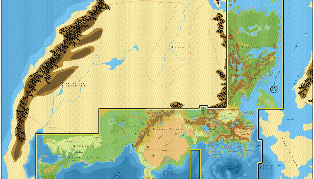 Brun, 24 miles per hex (1985)