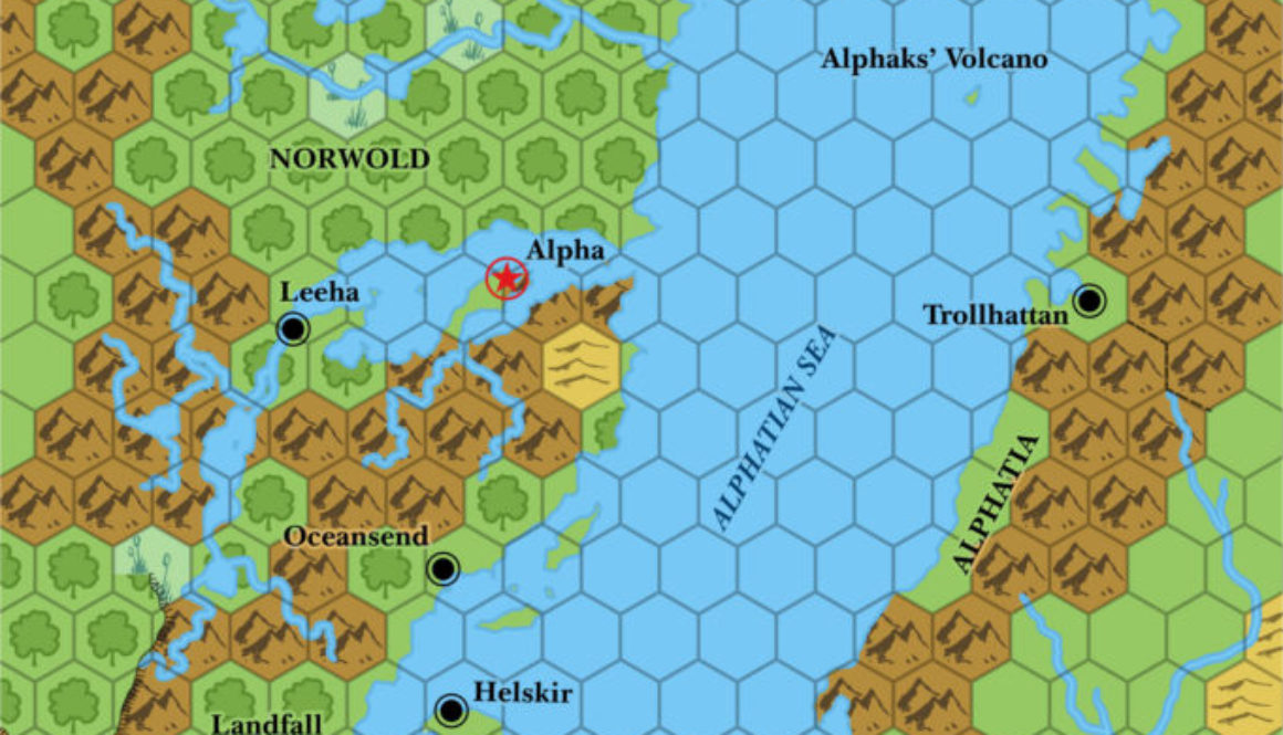 Norwold & Alphatia, 138 miles per hex (1986)