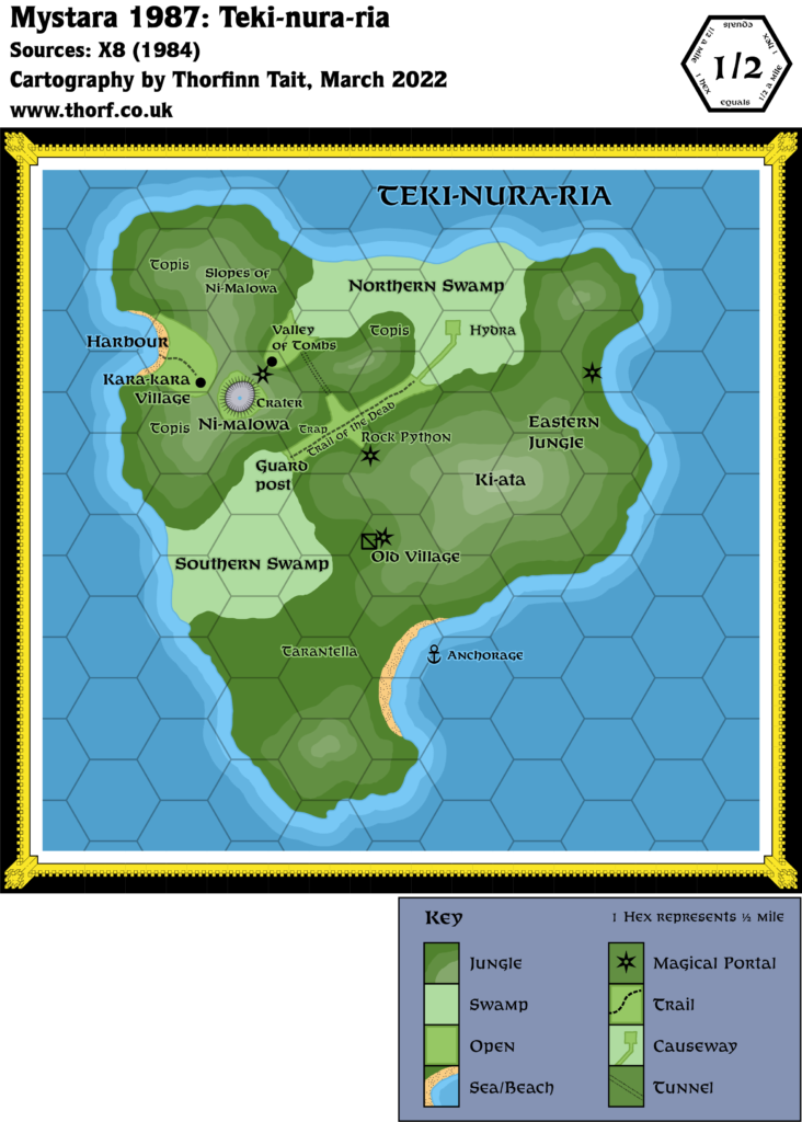Teki-nura-ria, 0.5 miles per hex (1987)