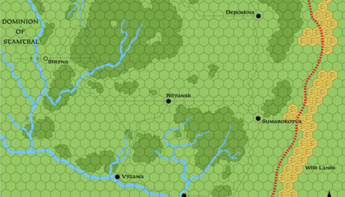 Vyolstagrad, 2 miles per hex (1987)