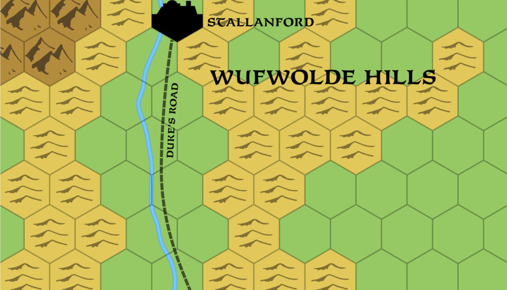 Replica of B11’s map of Northern Karameikos, 3 miles per hex