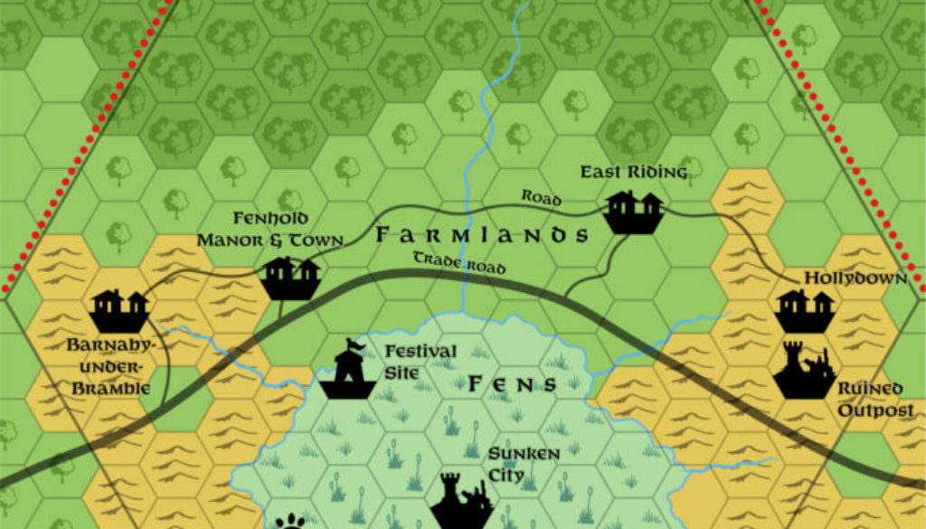 Fenhold, 2 miles per hex (1987)
