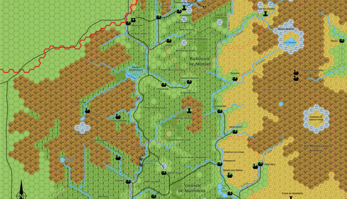 La Vallée des Loups (Valley of the Wolves), 1 mile per hex