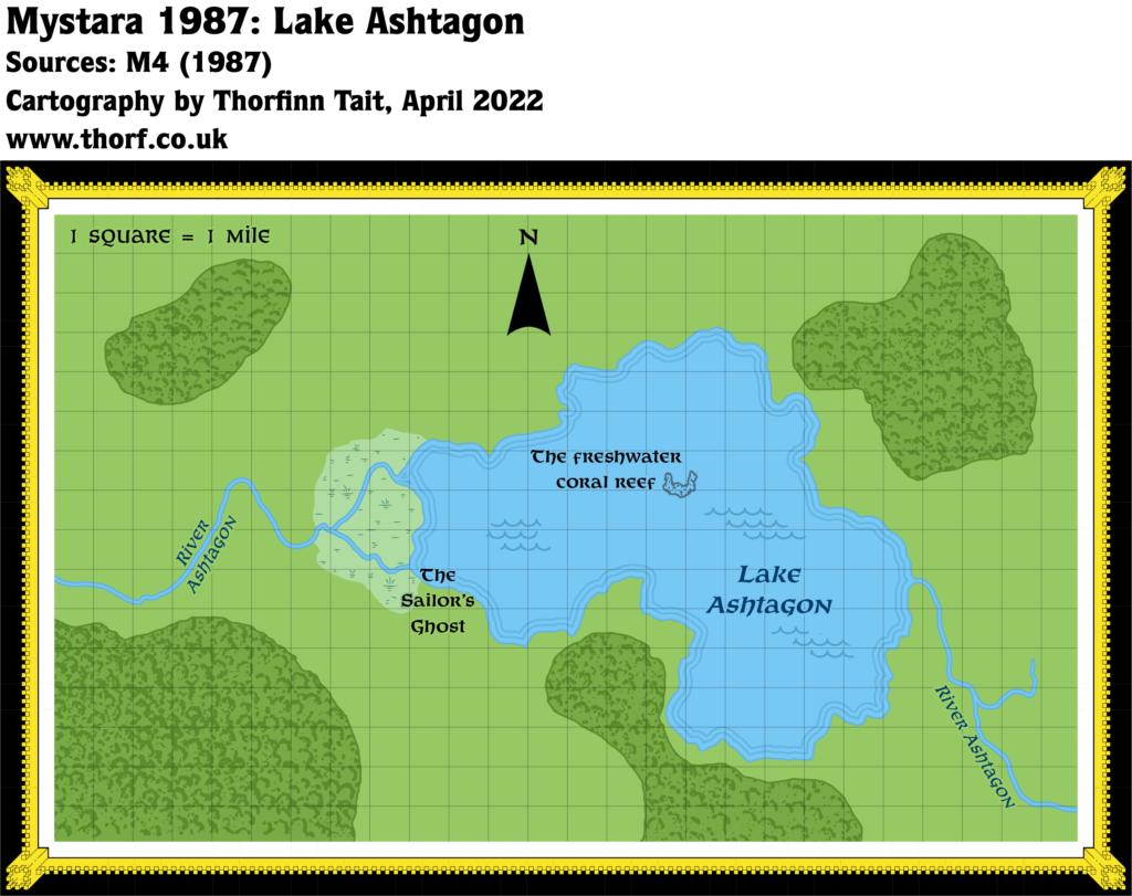 Lake Ashtagon, 1 mile per square (1987)