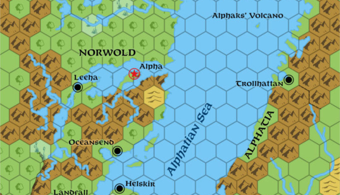 Norwold & Alphatia, 138 miles per hex (1987)