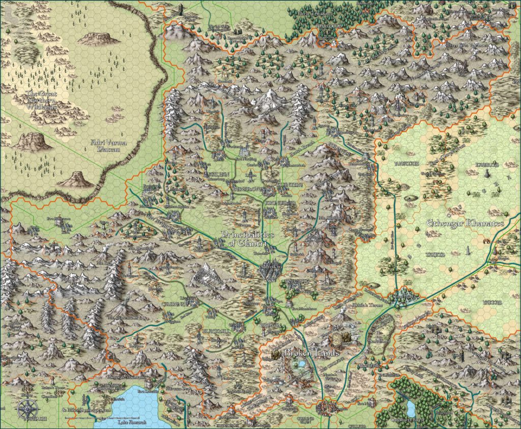 The Principalities of Glantri by Jason Hibdon, April 2020 (old version)