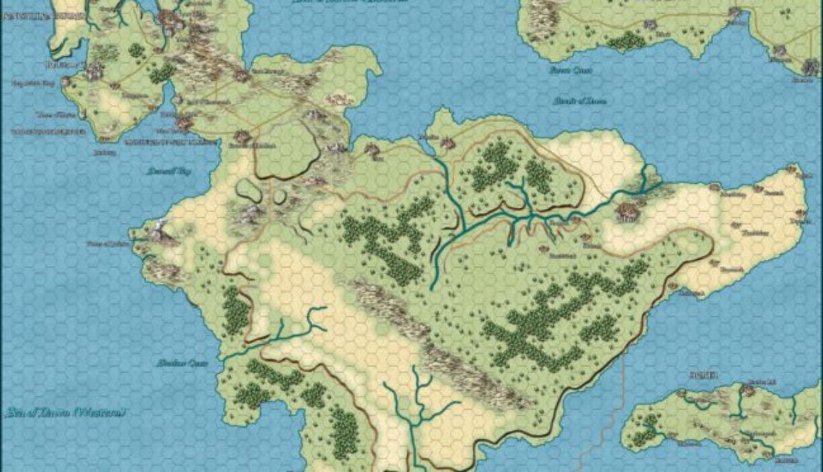 Isle of Dawn, 24 miles per hex by Jason Hibdon, June 2020
