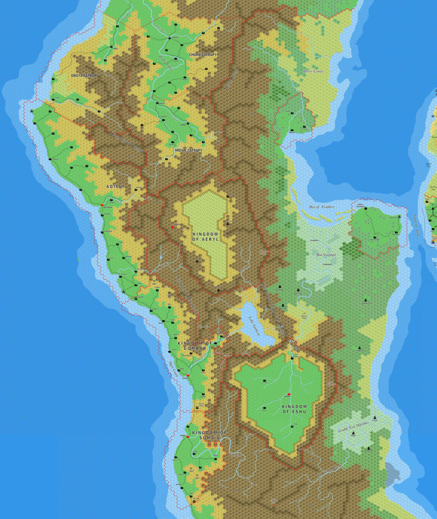 The Arm of the Immortals, 8 miles per hex by Jose Ignacio Ramos Lomelin, October 2015