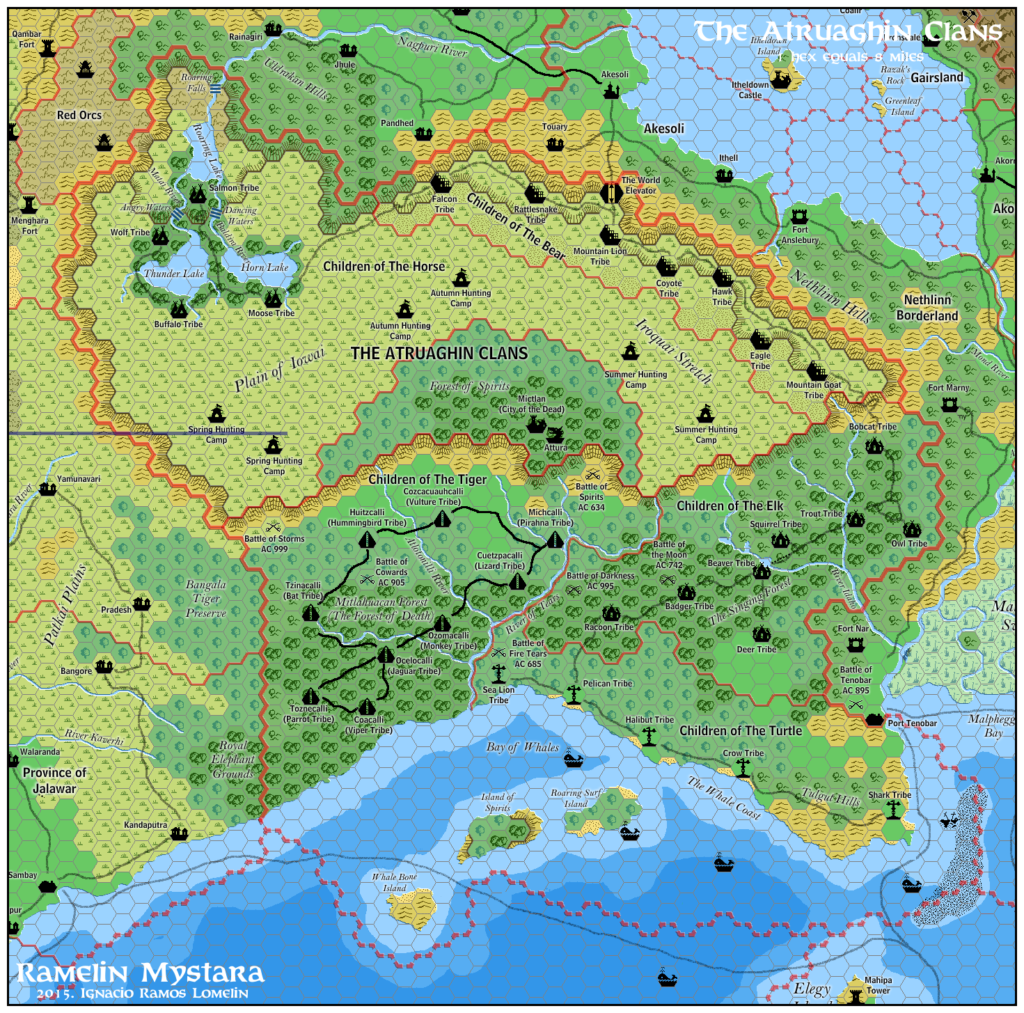 The Atruaghin Clans, 8 miles per hex by Jose Ignacio Ramos Lomelin, November 2015
