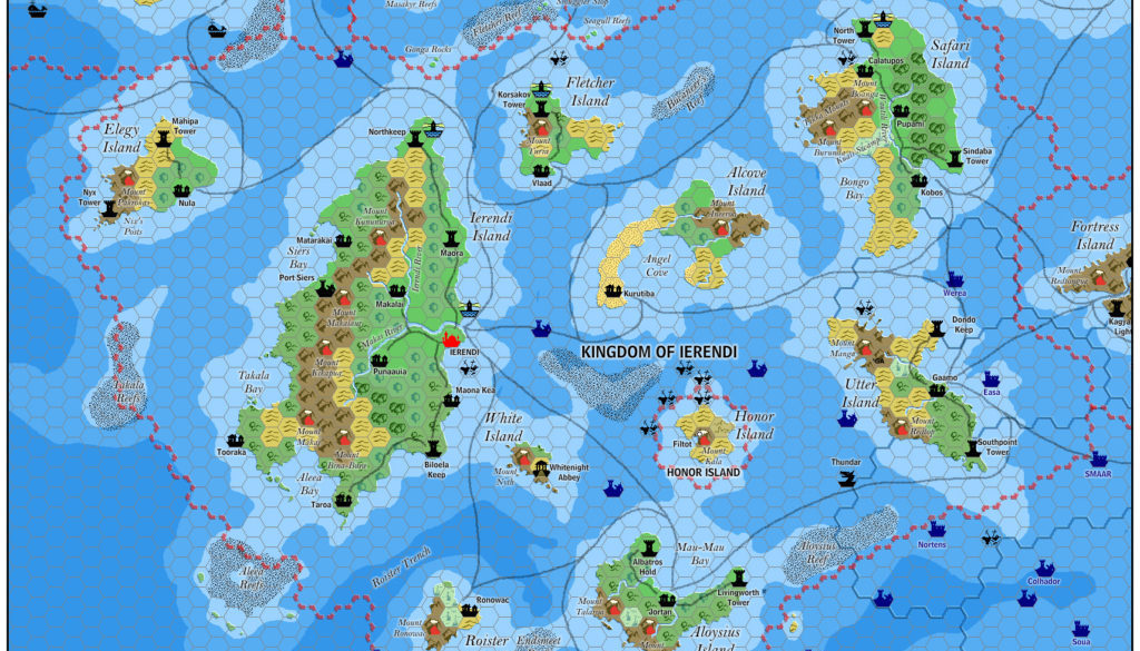 The Kingdom of Ierendi, 8 miles per hex by Jose Ignacio Ramos Lomelin, November 2015