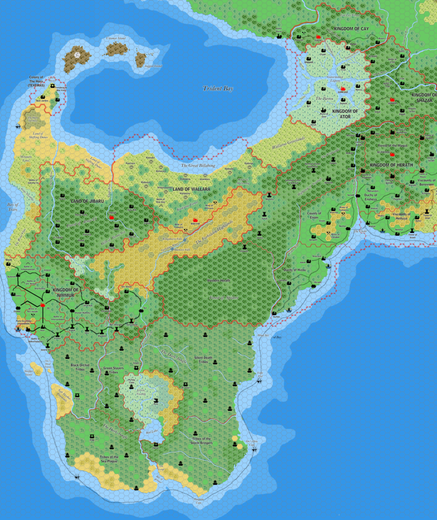 The Orc’s Head Peninsula, 8 miles per hex by Jose Ignacio Ramos Lomelin, July 2015