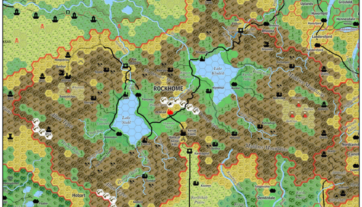The Kingdom of Rockhome, 8 miles per hex by Jose Ignacio Ramos Lomelin, November 2015
