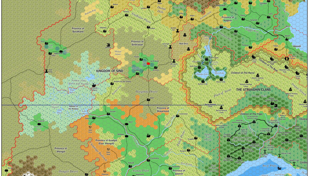 The Kingdom of Sind, 8 miles per hex by Jose Ignacio Ramos Lomelin, November 2015