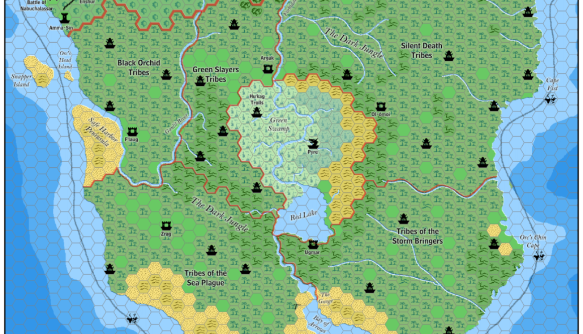 Orc's Head Orclands, 8 miles per hex by Jose Ignacio Ramos Lomelin, November 2015