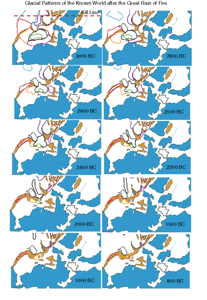 Glacial Patterns of the Known World by JTR, March 2006