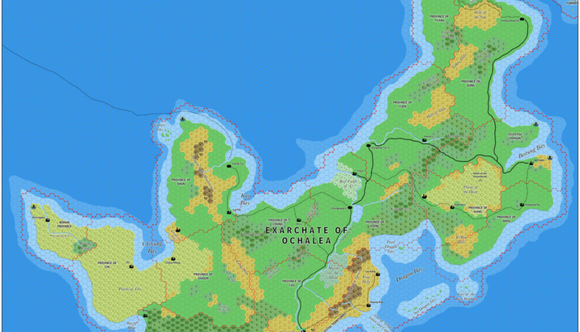 The Exarchate of Ochalea, 8 miles per hex by Jose Ignacio Ramos Lomelin, November 2015 (version 1)