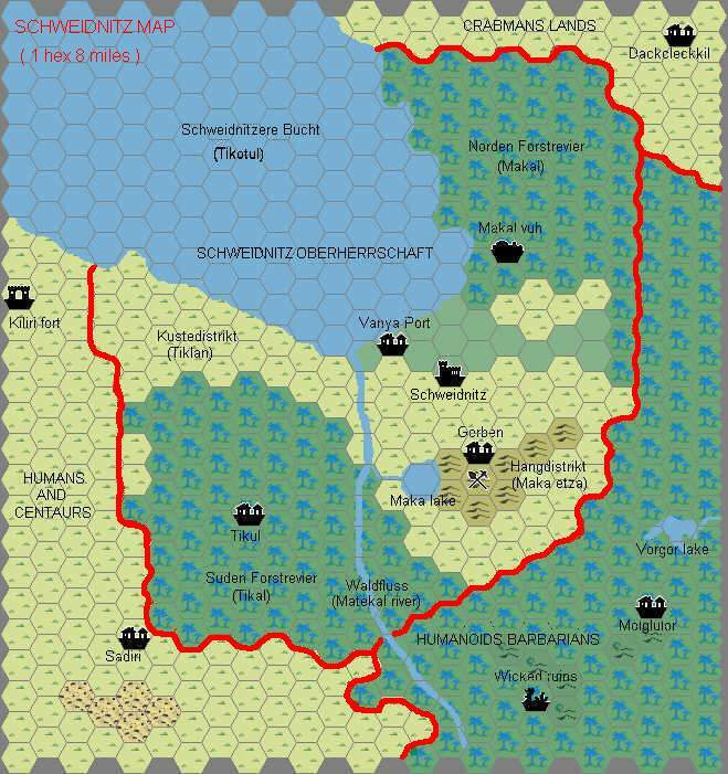 Schweidnitz, 8 miles per hex by Francesco Defferrari, January 2003