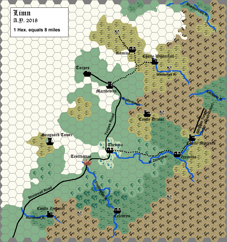 Limn 1018 AC, 8 miles per hex by Sverre Midthjell, April 2001