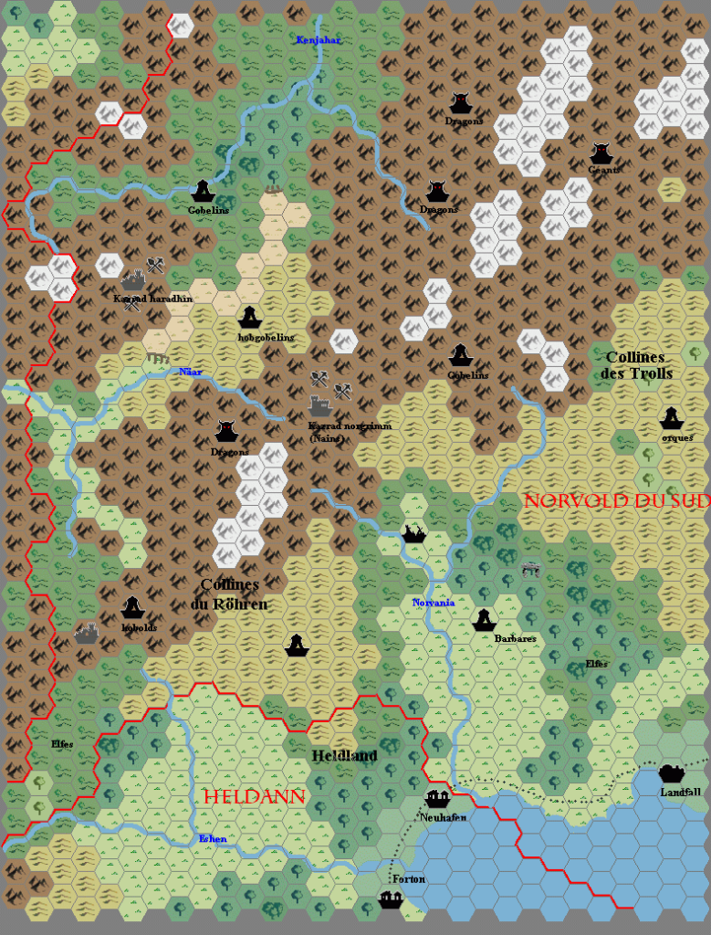 Heldann North, 8 miles per hex by Hirwen Harendal, September 2002