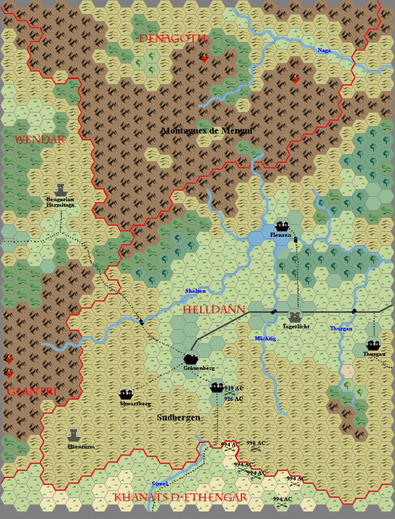 Heldann West, 8 miles per hex by Hirwen Harendal, September 2002