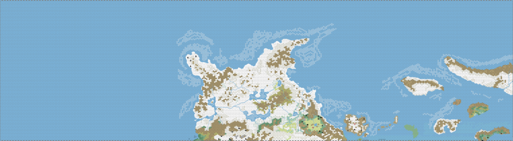 Brun North, 24 miles per hex by Andrea Francolini, January 2005 (No Labels Variant)