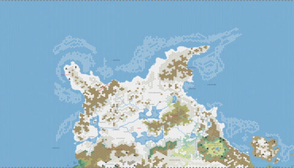Brun North, 24 miles per hex by Andrea Francolini, January 2005