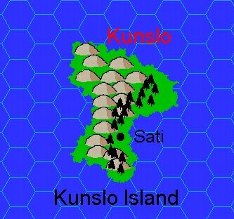 Clan Domain of Kunslo, 8 miles per hex by Jacob Skytte, August 2002