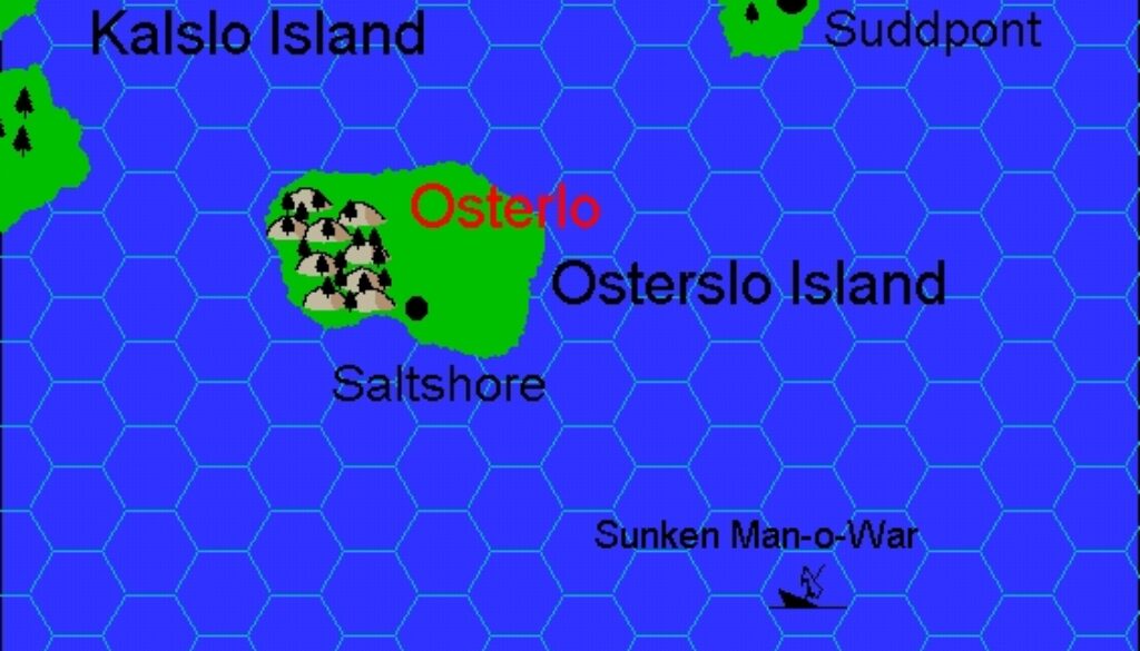 Clan Domain of Osterlo, 8 miles per hex by Jacob Skytte, August 2001