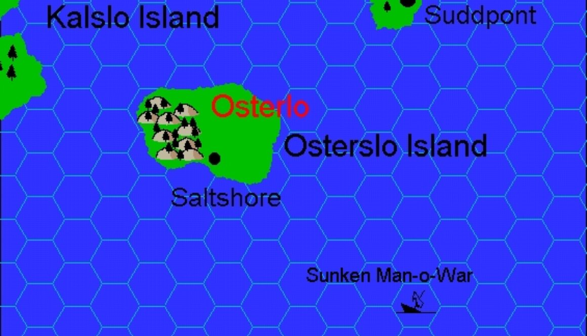 Clan Domain of Osterlo, 8 miles per hex by Jacob Skytte, August 2001