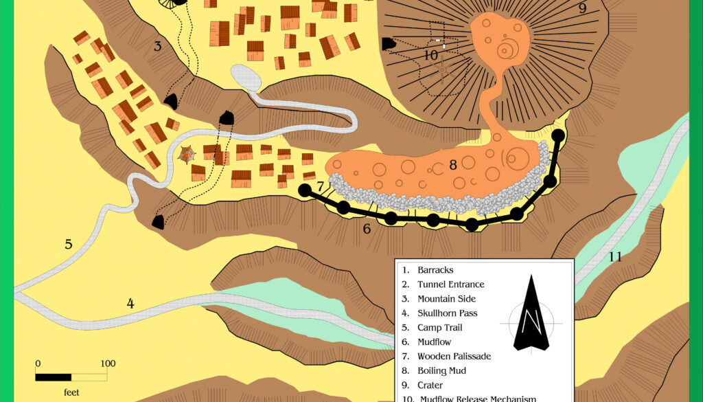 Skullhorn Pass Camp by Alan Derek Jones, March 2002, exported in high resolution by Thorfinn Tait, April 2025