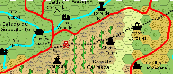 El Grande Carrascal, 8 miles per hex by Giampaolo Agosta, January 2014