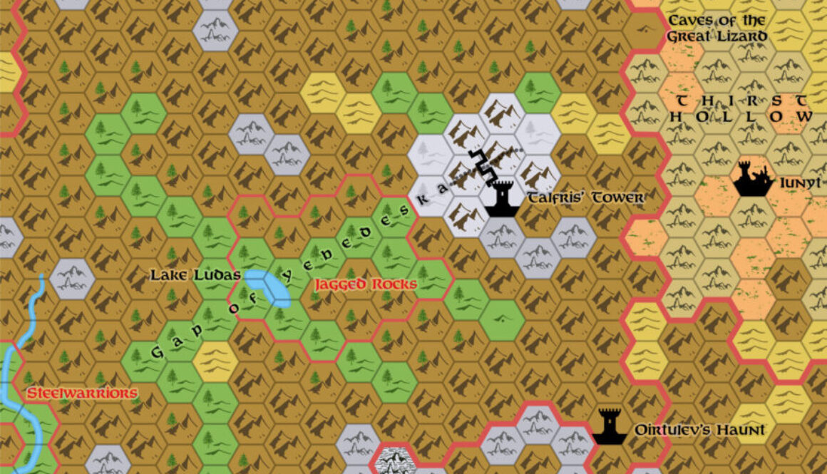 The Central Altan Tepes, 2.7 miles per hex by Shawn Stanley, revised by Thorfinn Tait, May 2025