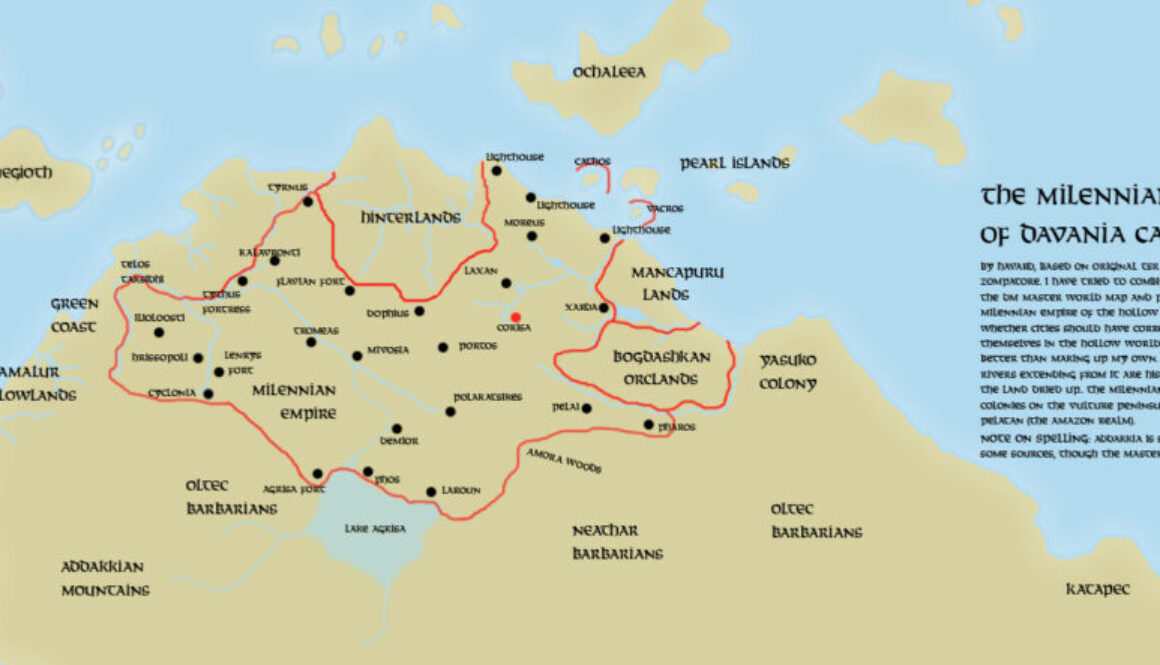 The Milenian Empire, c. 600 BC v2 by Håvard, January 2009