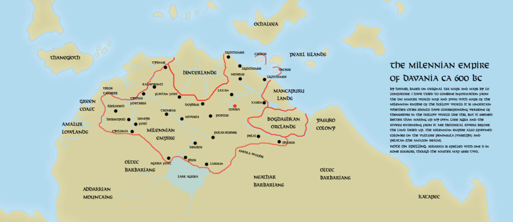The Milenian Empire, c. 600 BC v2 by Håvard, January 2009