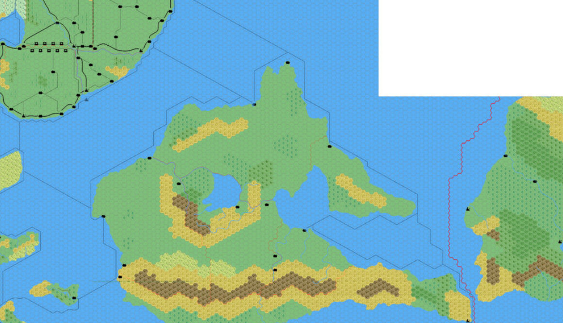 Bellissaria, 24 miles per hex by Mark Howard, July 2005