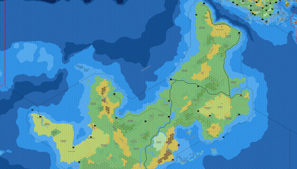 Ochalea, 8 miles per hex by Mark Howard, January 2022